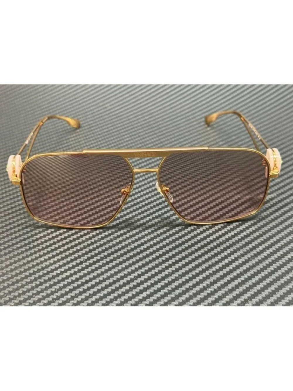 New Versace Men Gold Sunglasses 62-13-130